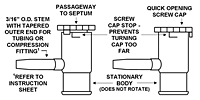 <i>ALTEF</i> Gas Sampling Bags with Screw Cap Combo Valve with Septum - 2