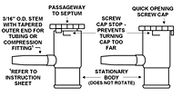 FEP Gas Sampling Bags with Screw Cap Combo Valve with Septum - 2